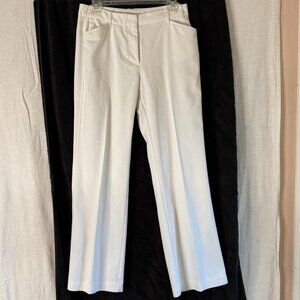 Worthington Modern Fit White Dress Pants Women's Size 8 (Altered Waist)‎